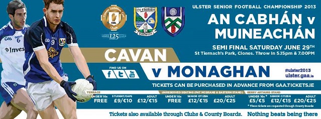 Cavan v Monaghan Ulster 2013